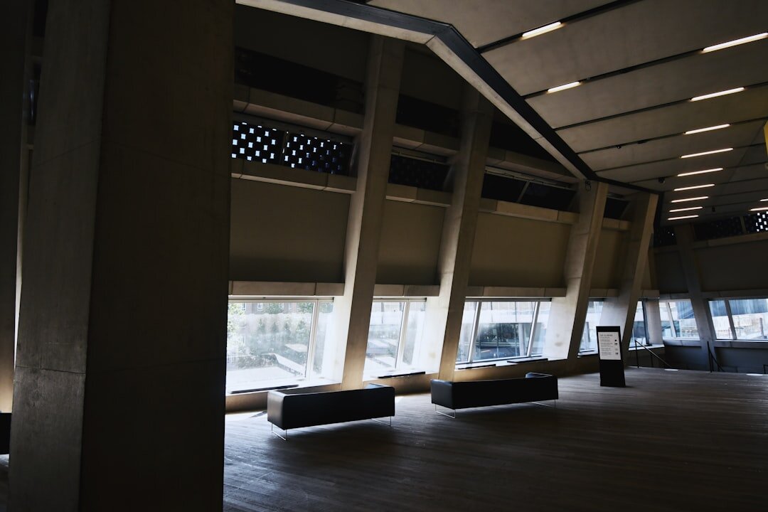 Modern reception area of a media training academy